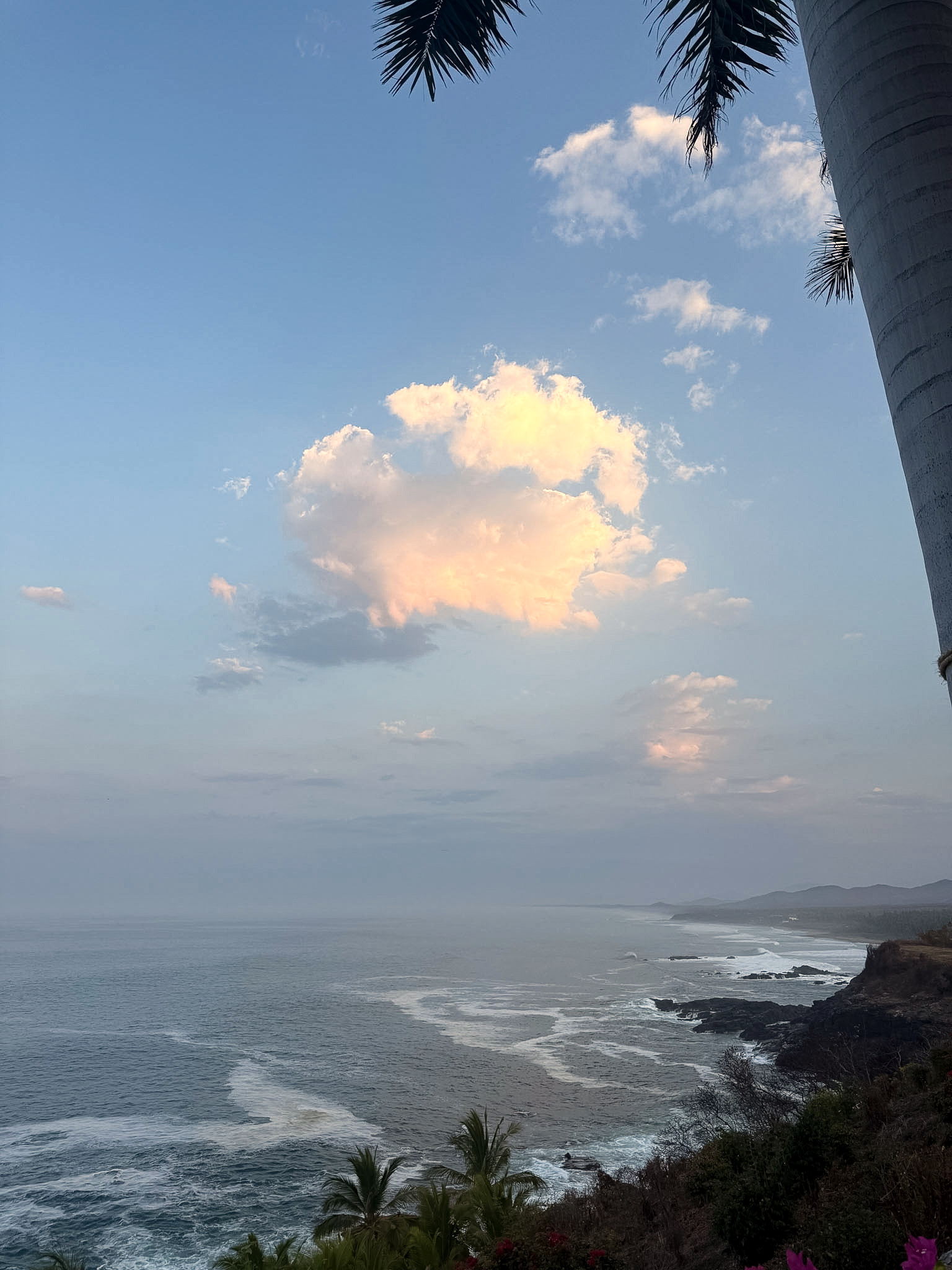Sky and coastline